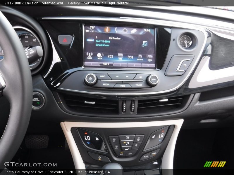 Galaxy Silver Metallic / Light Neutral 2017 Buick Envision Preferred AWD