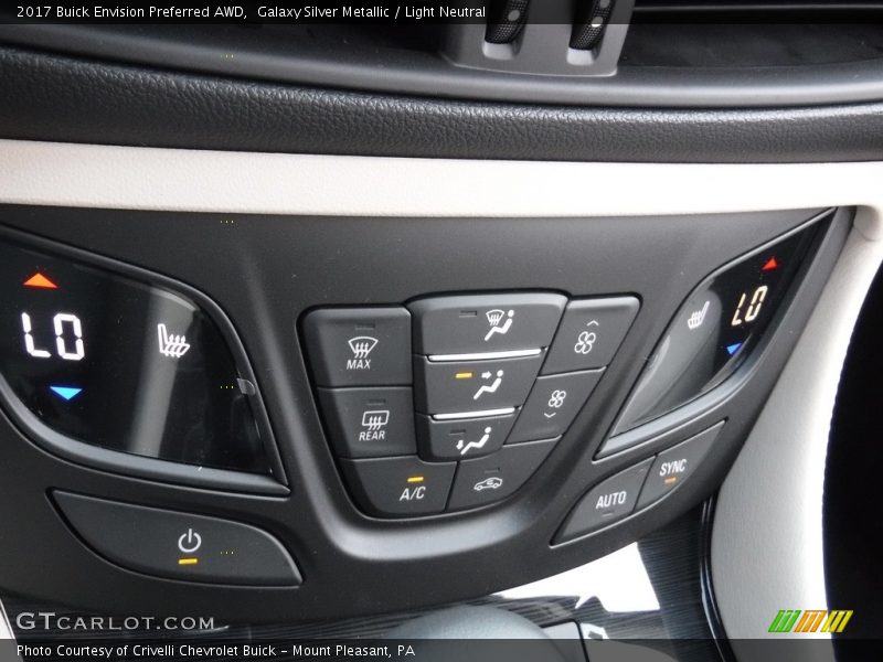 Galaxy Silver Metallic / Light Neutral 2017 Buick Envision Preferred AWD