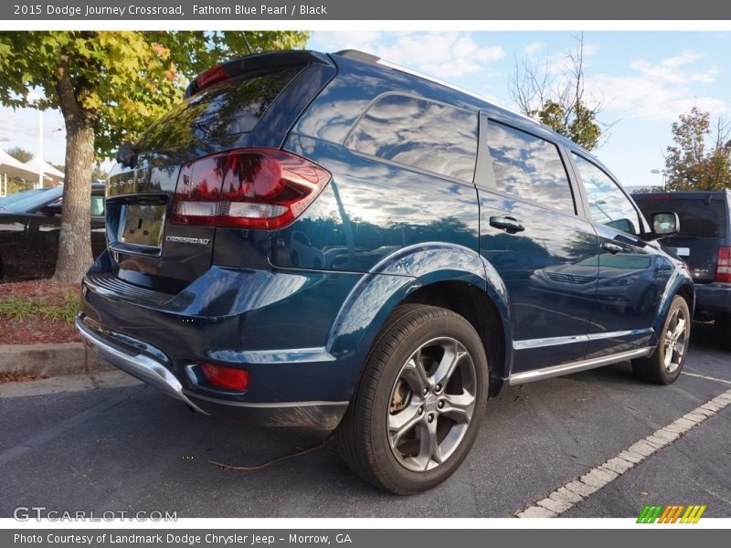 Fathom Blue Pearl / Black 2015 Dodge Journey Crossroad