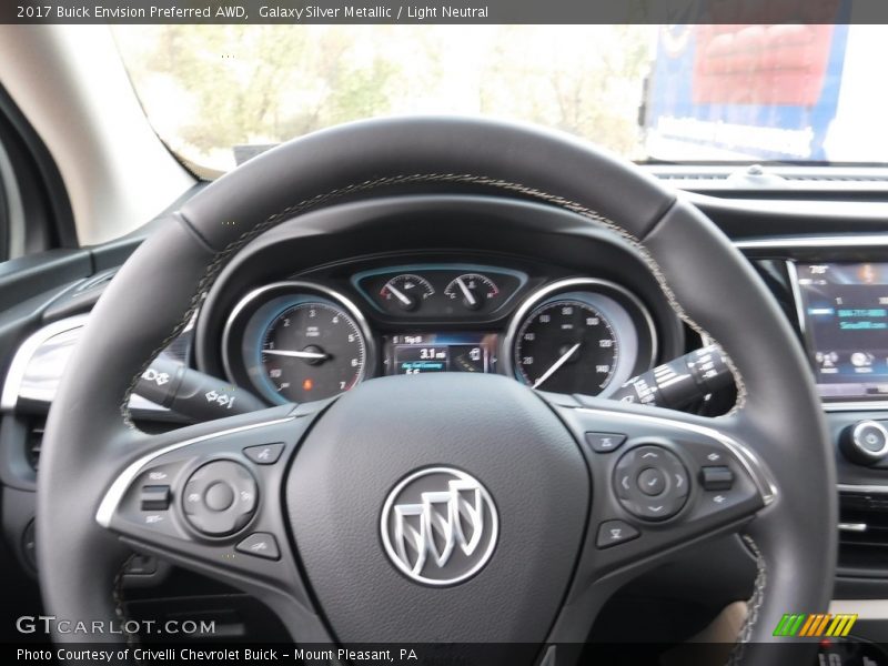 Galaxy Silver Metallic / Light Neutral 2017 Buick Envision Preferred AWD