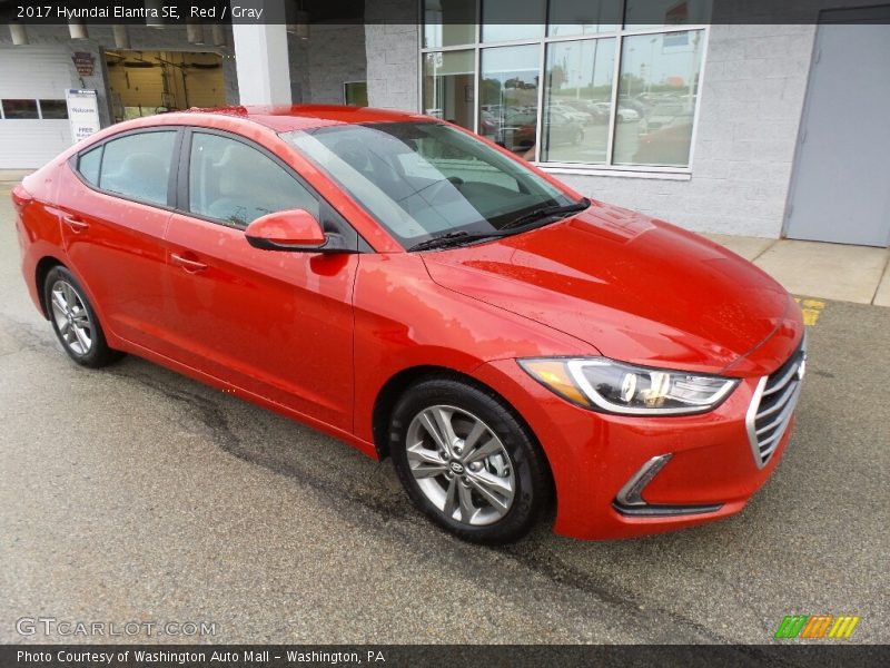Red / Gray 2017 Hyundai Elantra SE