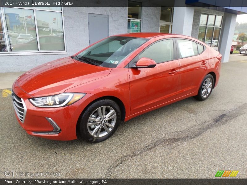 Red / Gray 2017 Hyundai Elantra SE