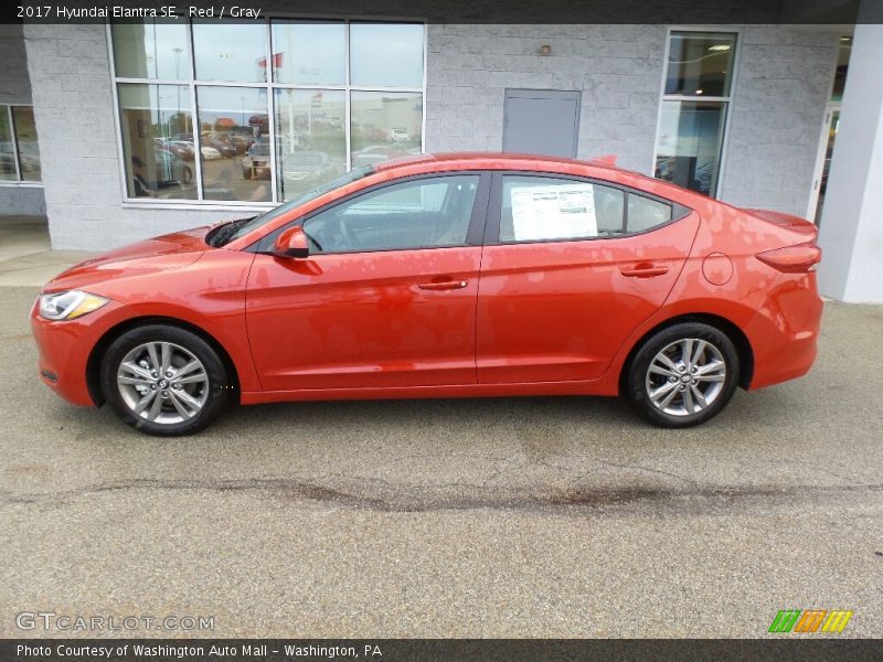 Red / Gray 2017 Hyundai Elantra SE