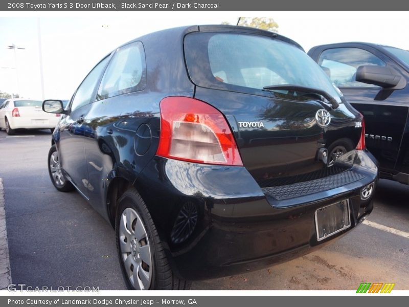 Black Sand Pearl / Dark Charcoal 2008 Toyota Yaris S 3 Door Liftback