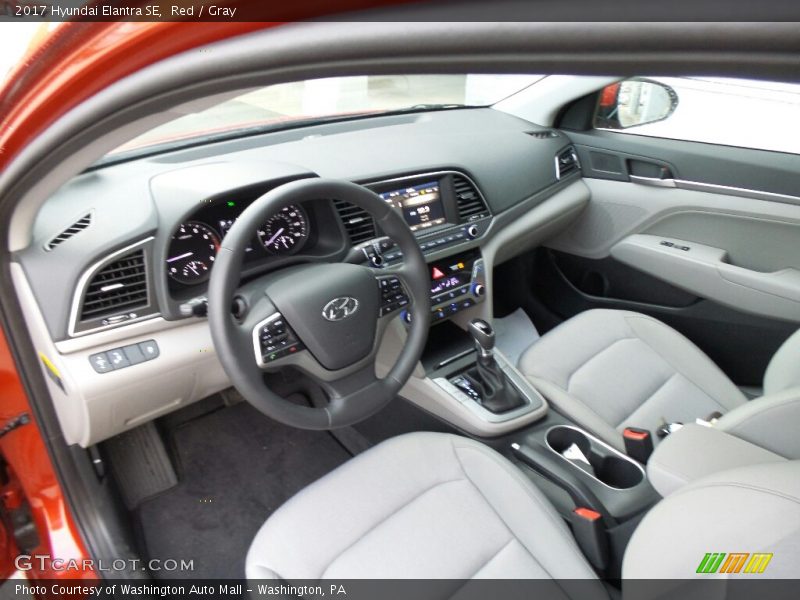 Red / Gray 2017 Hyundai Elantra SE