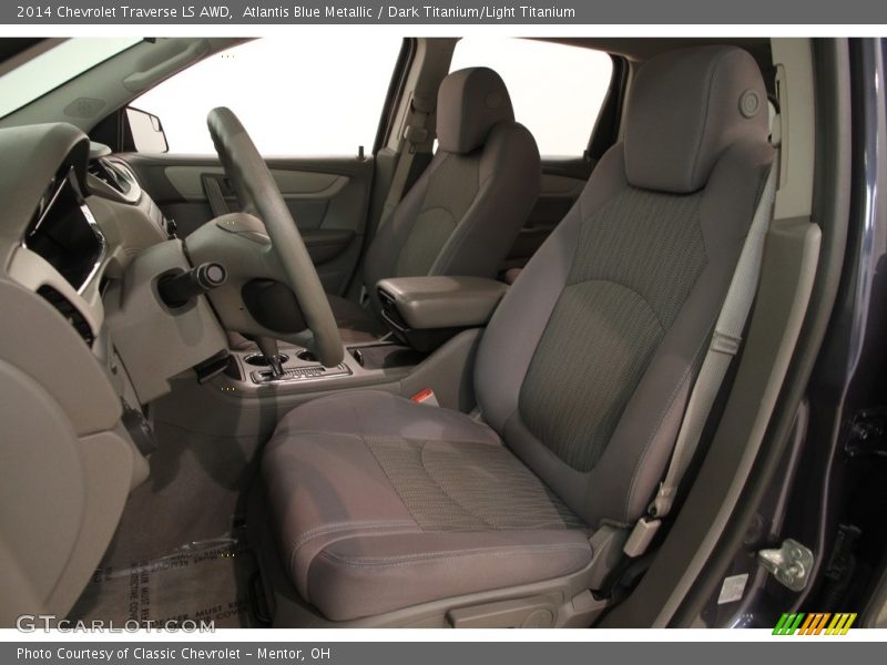 Atlantis Blue Metallic / Dark Titanium/Light Titanium 2014 Chevrolet Traverse LS AWD