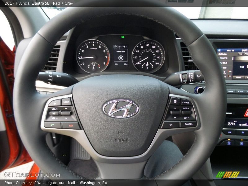 Red / Gray 2017 Hyundai Elantra SE
