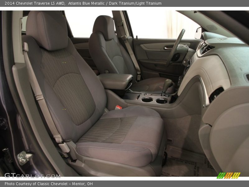 Atlantis Blue Metallic / Dark Titanium/Light Titanium 2014 Chevrolet Traverse LS AWD