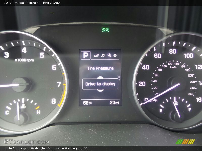Red / Gray 2017 Hyundai Elantra SE