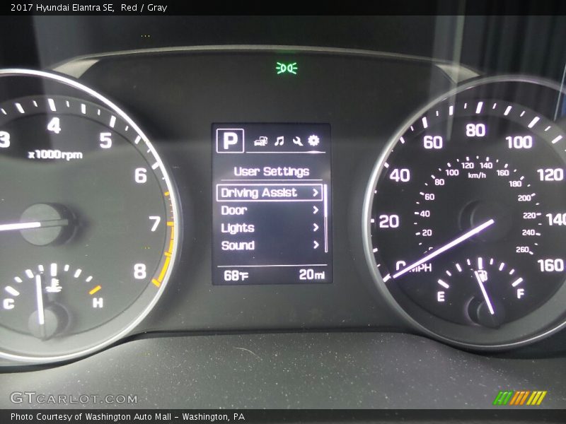 Red / Gray 2017 Hyundai Elantra SE