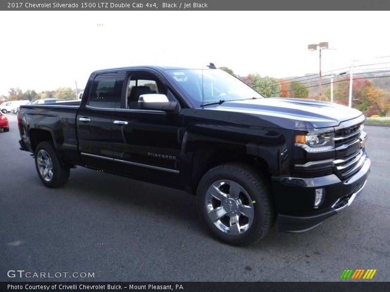 Black / Jet Black 2017 Chevrolet Silverado 1500 LTZ Double Cab 4x4
