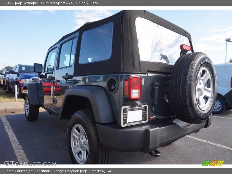 Rhino / Black 2017 Jeep Wrangler Unlimited Sport 4x4
