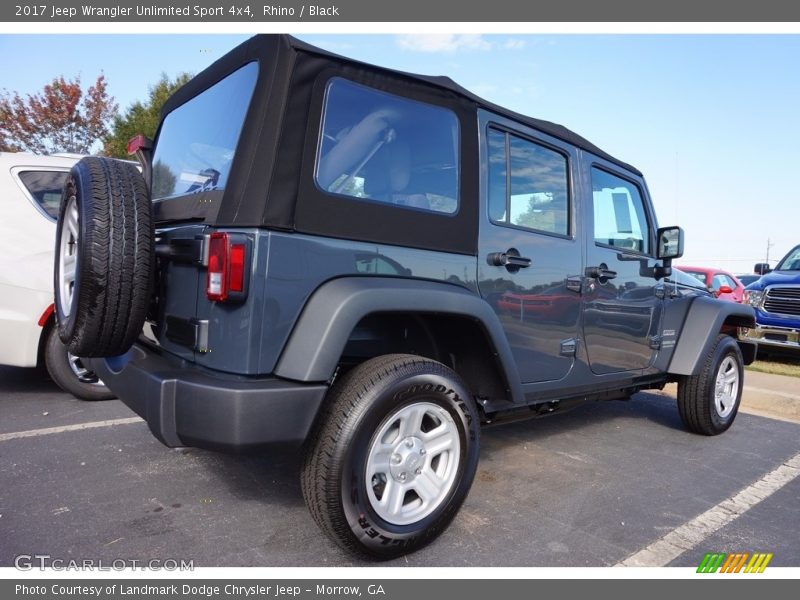 Rhino / Black 2017 Jeep Wrangler Unlimited Sport 4x4