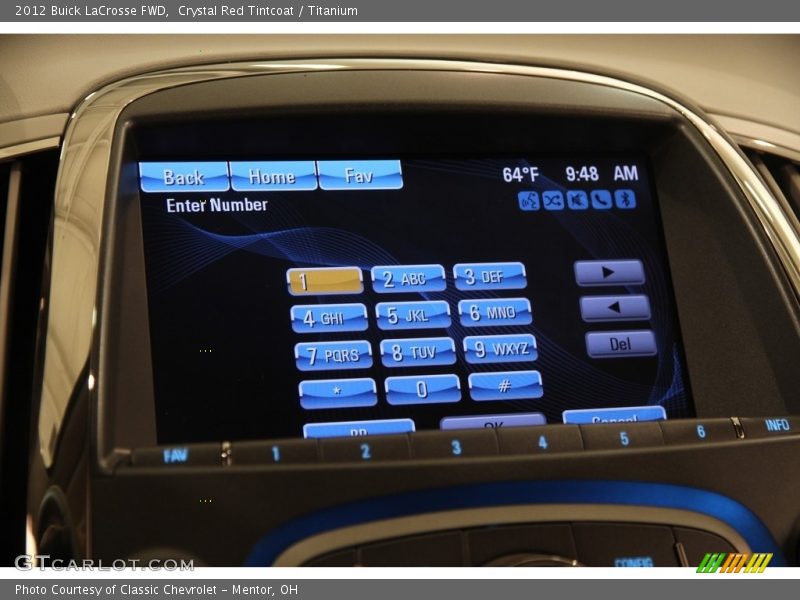 Crystal Red Tintcoat / Titanium 2012 Buick LaCrosse FWD