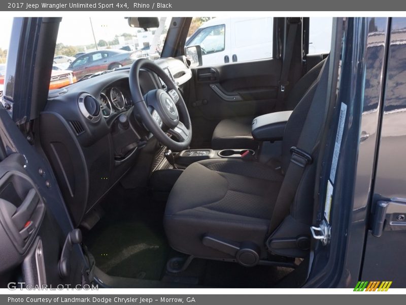 Front Seat of 2017 Wrangler Unlimited Sport 4x4