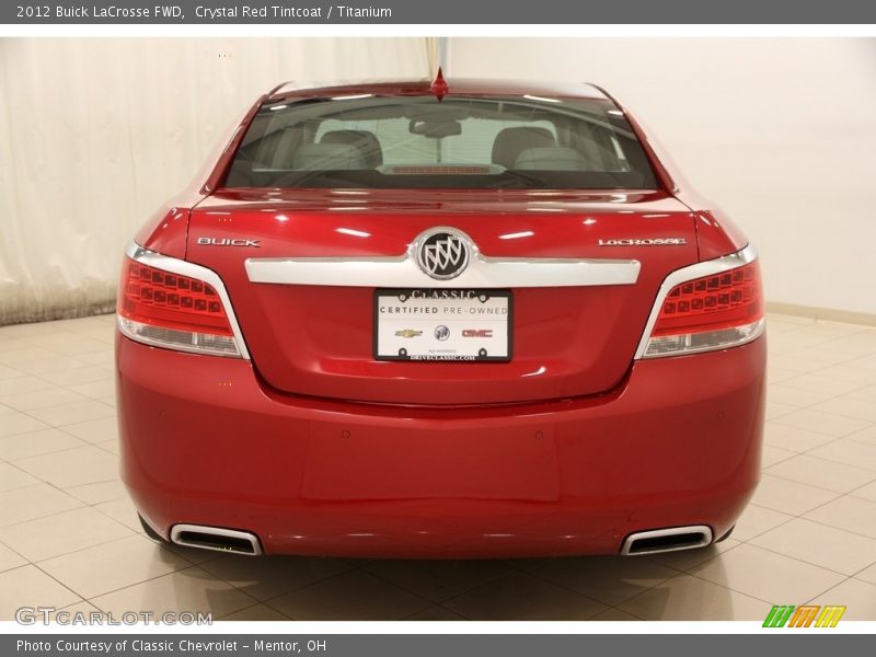 Crystal Red Tintcoat / Titanium 2012 Buick LaCrosse FWD