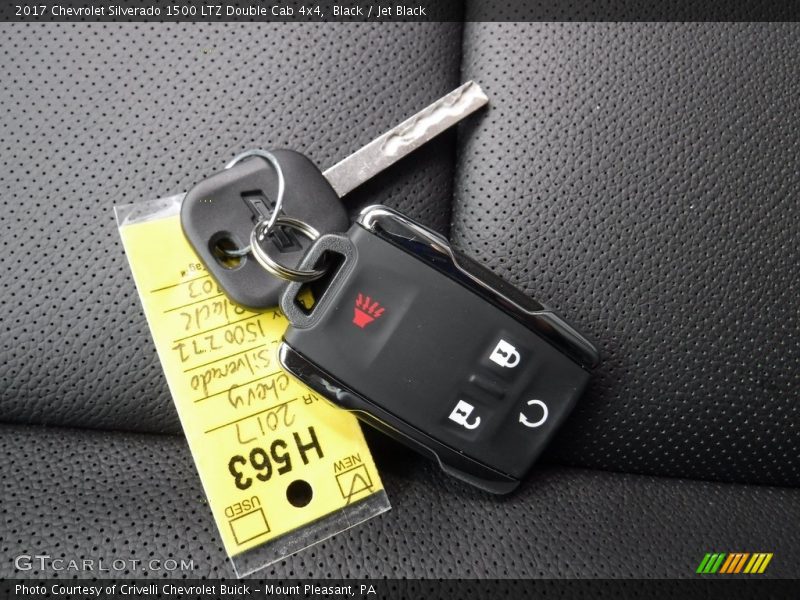 Keys of 2017 Silverado 1500 LTZ Double Cab 4x4