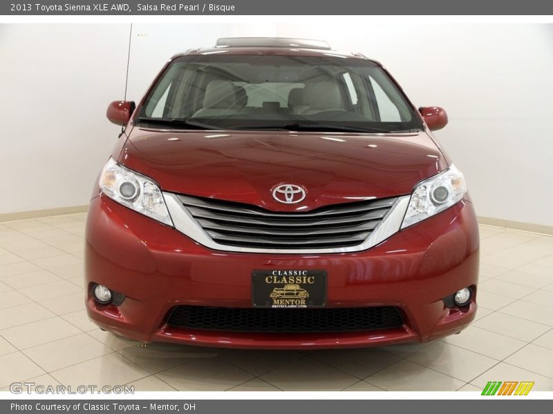 Salsa Red Pearl / Bisque 2013 Toyota Sienna XLE AWD