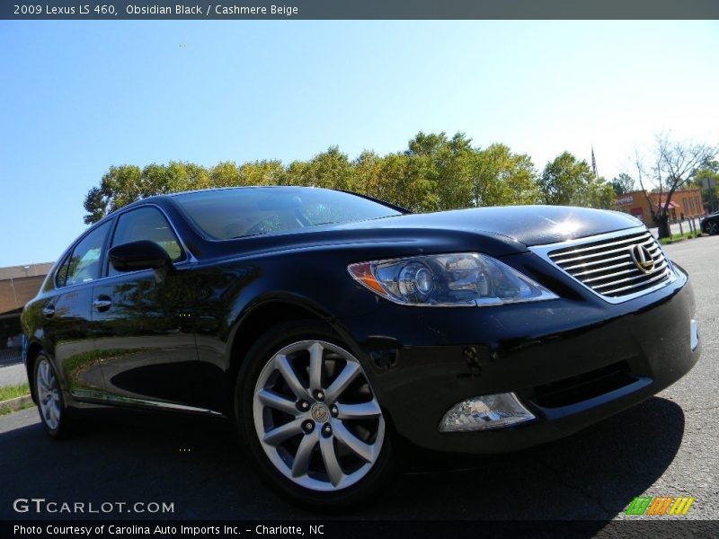 Obsidian Black / Cashmere Beige 2009 Lexus LS 460