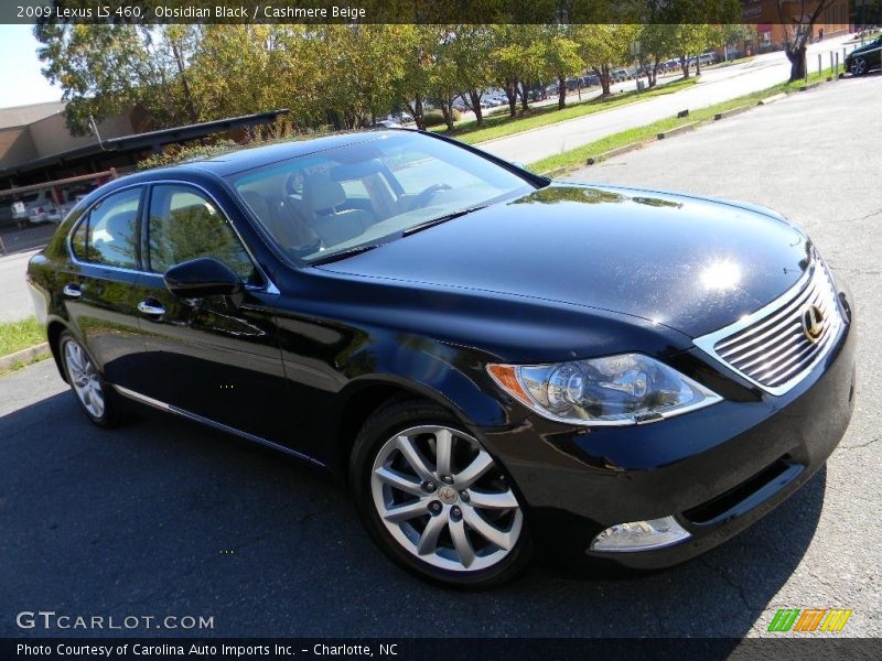 Obsidian Black / Cashmere Beige 2009 Lexus LS 460
