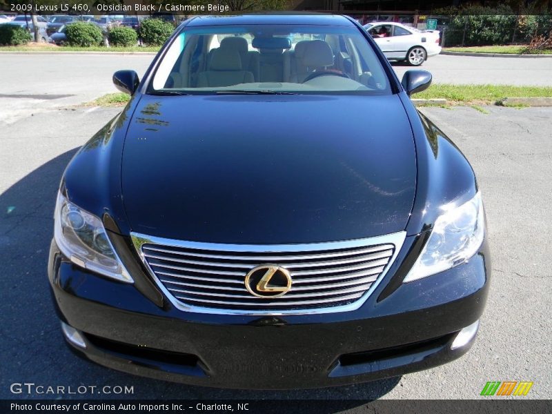 Obsidian Black / Cashmere Beige 2009 Lexus LS 460
