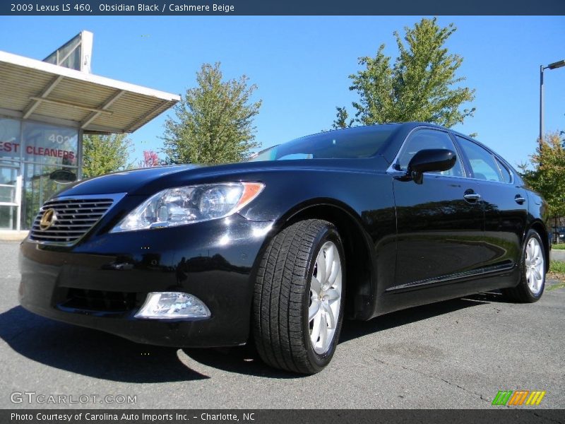 Obsidian Black / Cashmere Beige 2009 Lexus LS 460