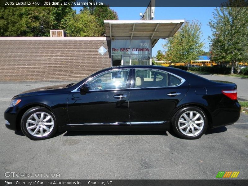 Obsidian Black / Cashmere Beige 2009 Lexus LS 460