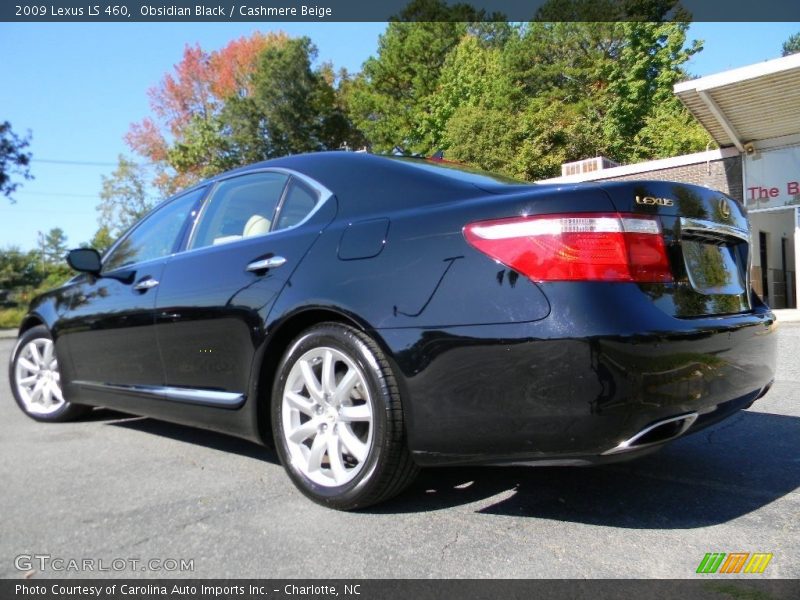Obsidian Black / Cashmere Beige 2009 Lexus LS 460