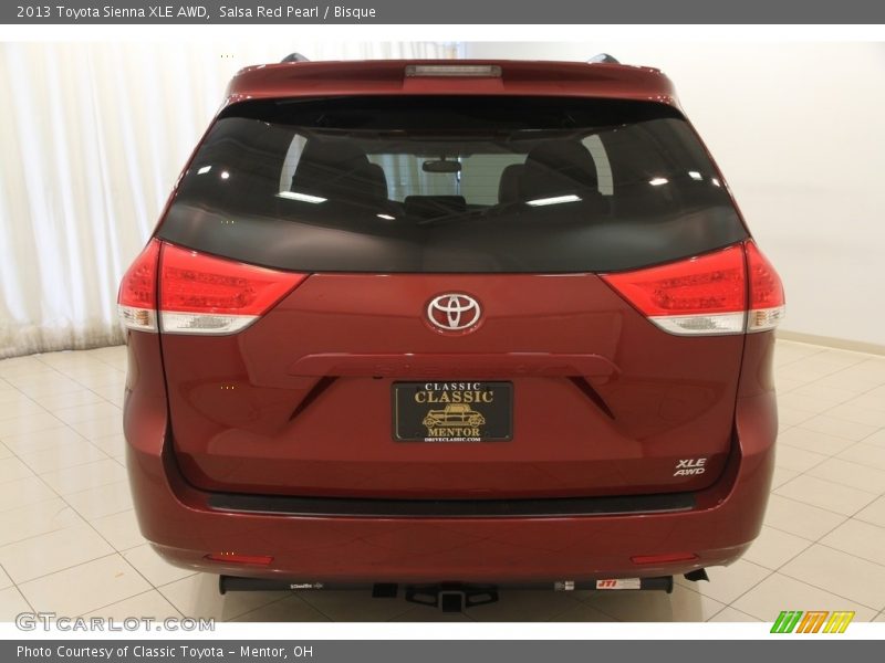Salsa Red Pearl / Bisque 2013 Toyota Sienna XLE AWD