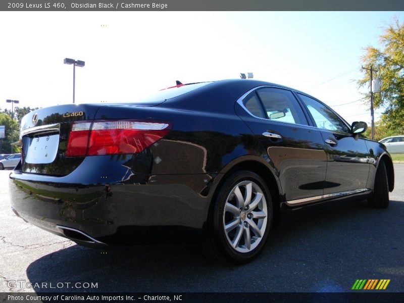 Obsidian Black / Cashmere Beige 2009 Lexus LS 460
