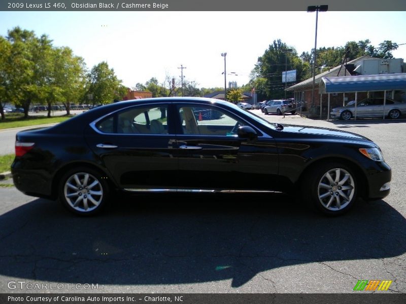 Obsidian Black / Cashmere Beige 2009 Lexus LS 460