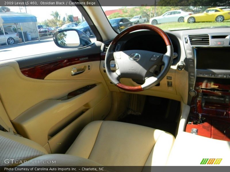 Obsidian Black / Cashmere Beige 2009 Lexus LS 460