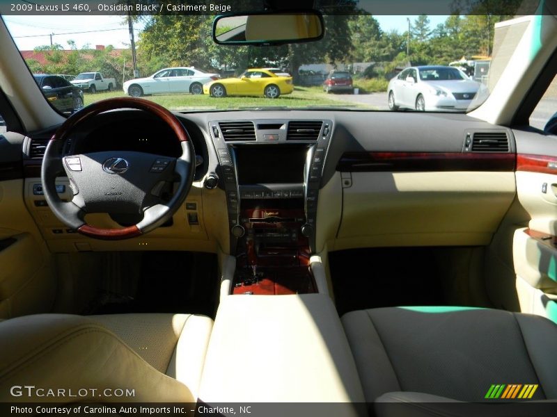 Obsidian Black / Cashmere Beige 2009 Lexus LS 460