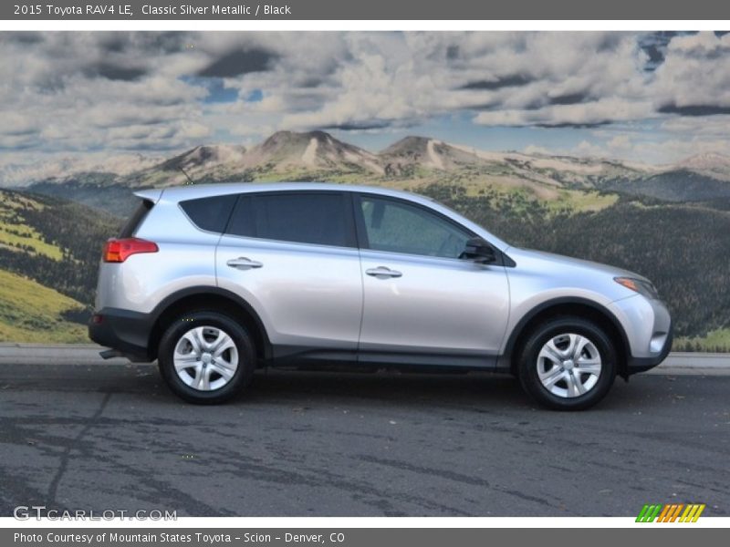 Classic Silver Metallic / Black 2015 Toyota RAV4 LE