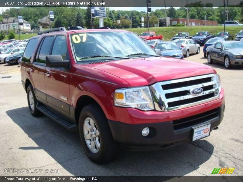 Redfire Metallic / Camel 2007 Ford Expedition XLT 4x4