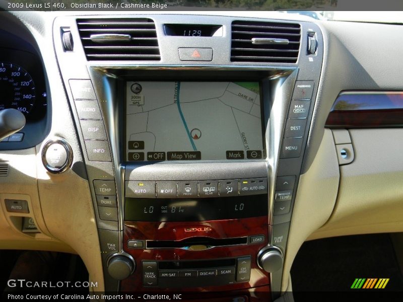 Obsidian Black / Cashmere Beige 2009 Lexus LS 460