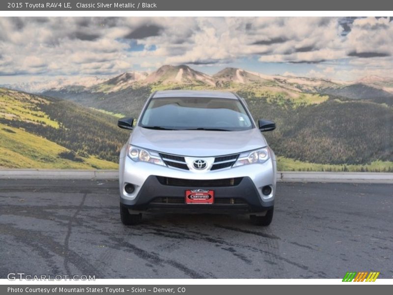 Classic Silver Metallic / Black 2015 Toyota RAV4 LE