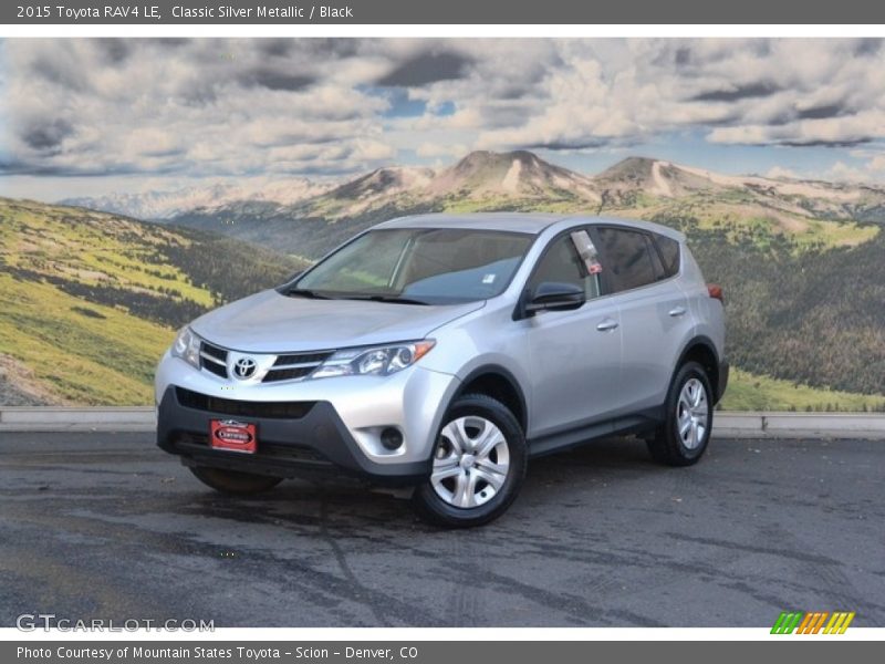 Classic Silver Metallic / Black 2015 Toyota RAV4 LE