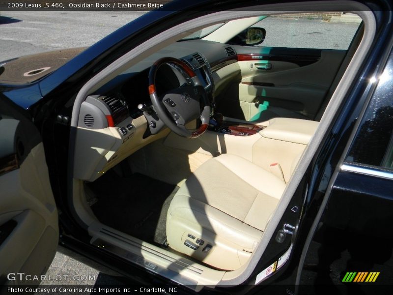 Obsidian Black / Cashmere Beige 2009 Lexus LS 460