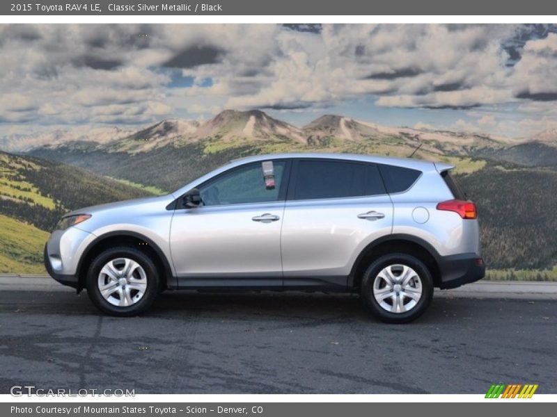 Classic Silver Metallic / Black 2015 Toyota RAV4 LE