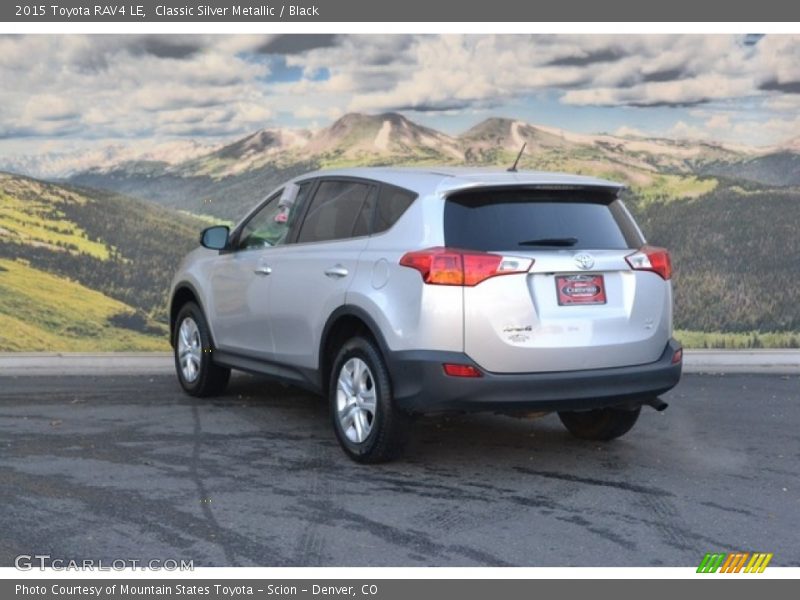 Classic Silver Metallic / Black 2015 Toyota RAV4 LE