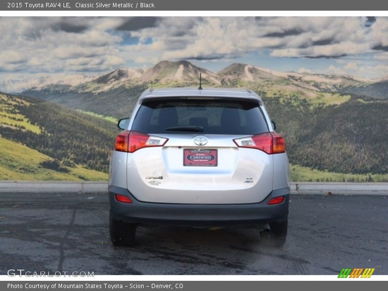 Classic Silver Metallic / Black 2015 Toyota RAV4 LE