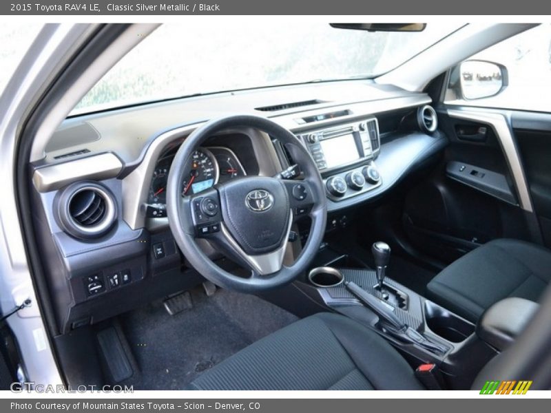 Classic Silver Metallic / Black 2015 Toyota RAV4 LE