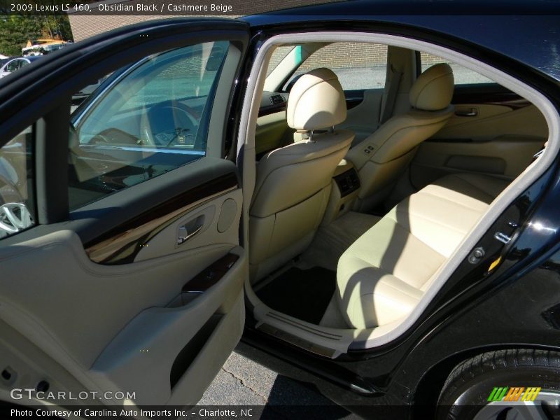 Obsidian Black / Cashmere Beige 2009 Lexus LS 460