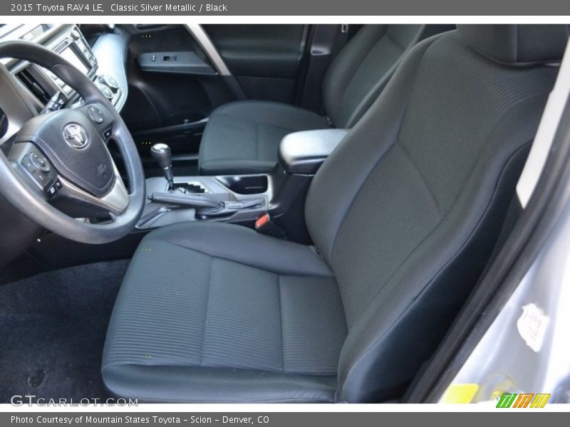 Classic Silver Metallic / Black 2015 Toyota RAV4 LE