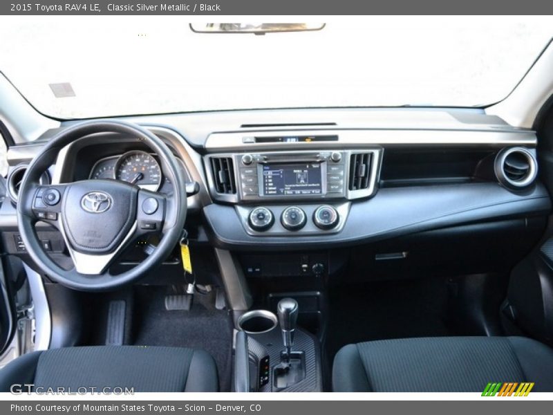 Classic Silver Metallic / Black 2015 Toyota RAV4 LE