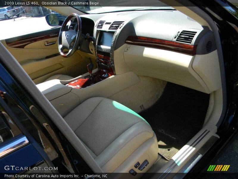 Obsidian Black / Cashmere Beige 2009 Lexus LS 460