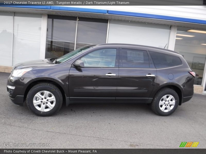 Tungsten Metallic / Dark Titanium/Light Titanium 2017 Chevrolet Traverse LS AWD