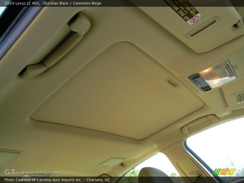 Obsidian Black / Cashmere Beige 2009 Lexus LS 460