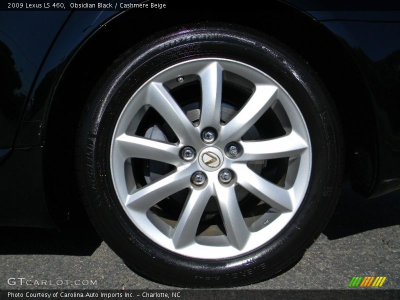 Obsidian Black / Cashmere Beige 2009 Lexus LS 460